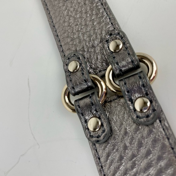 Cole Haan metallic Pebble Leather belt Womens - Picture 5 of 10